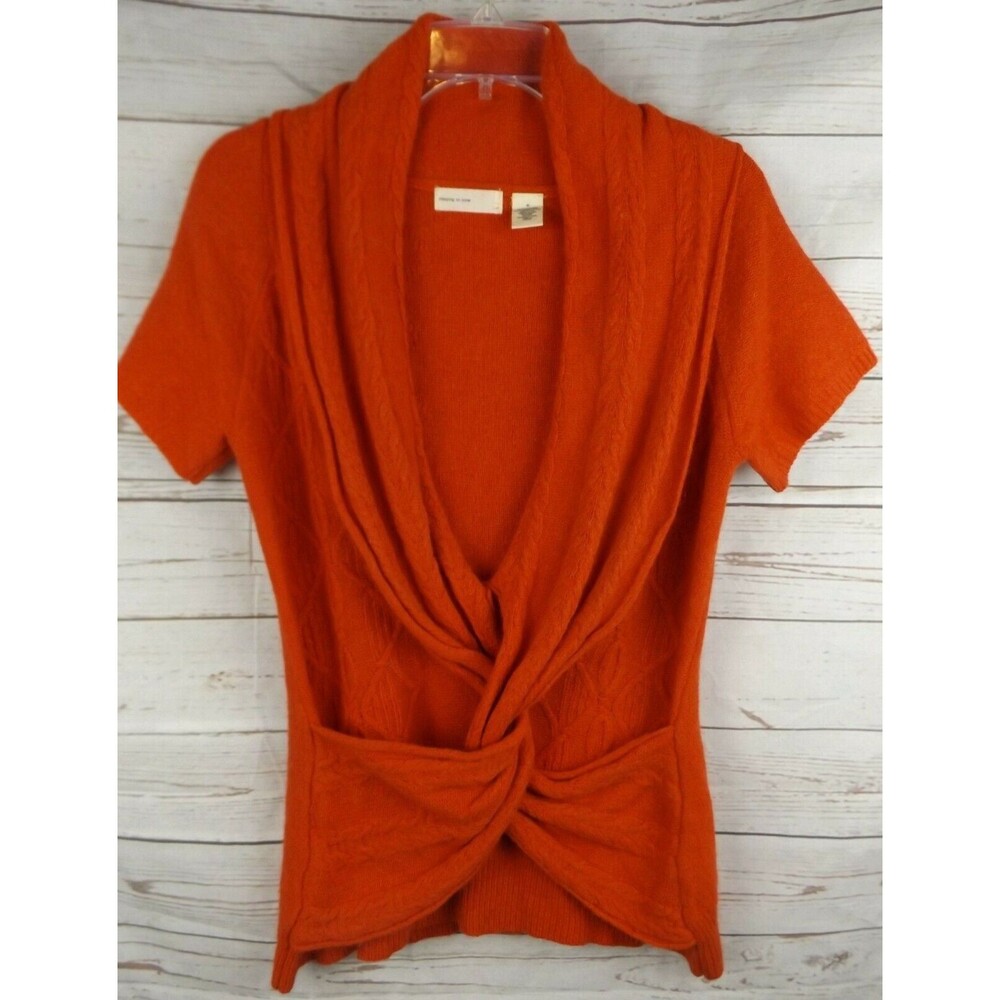 Anthropologie Double Twist Sweater Medium Sleeping on Snow - Picture 2 of 5